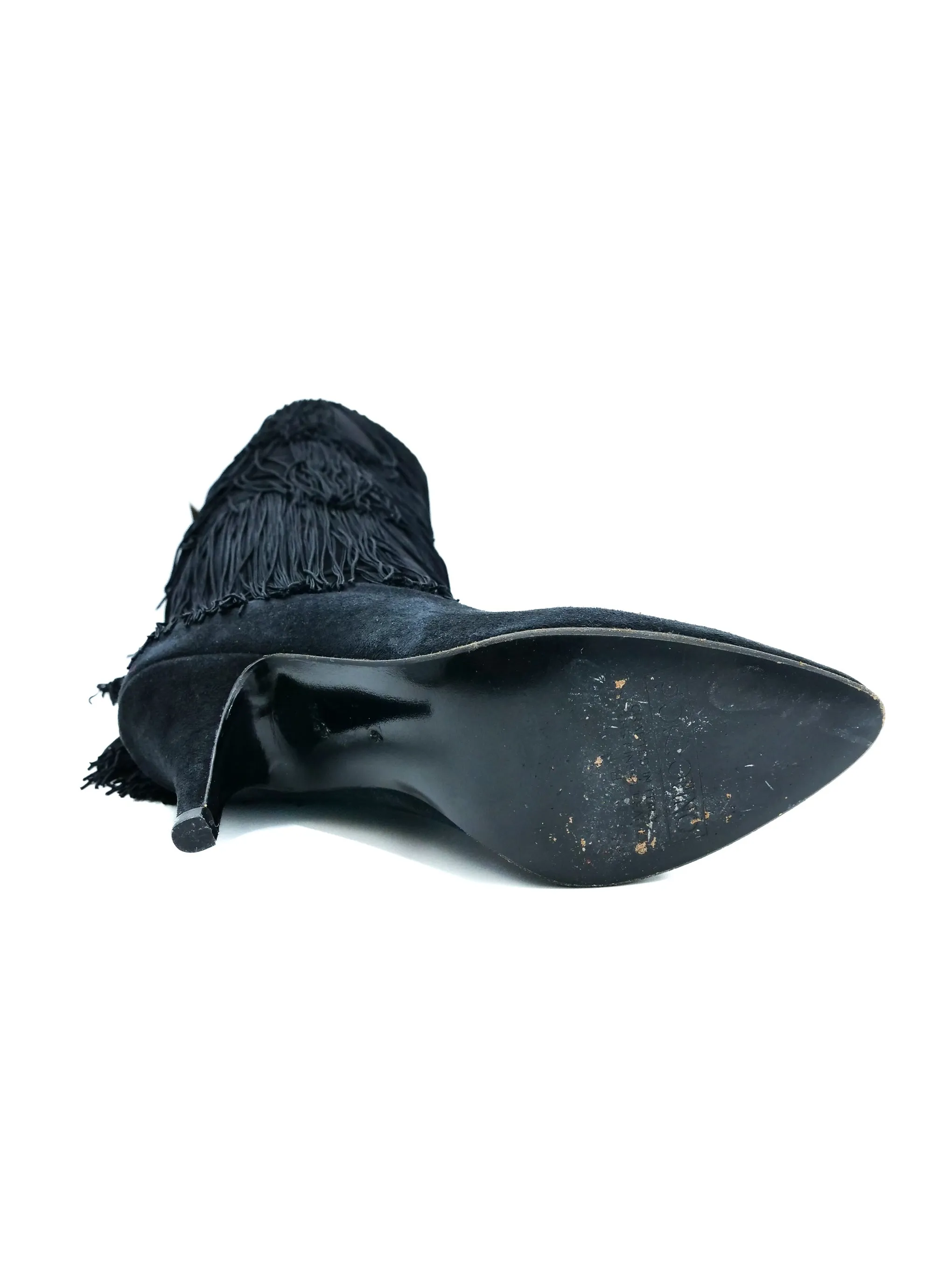 1990s Fringe Suede Boots, 6