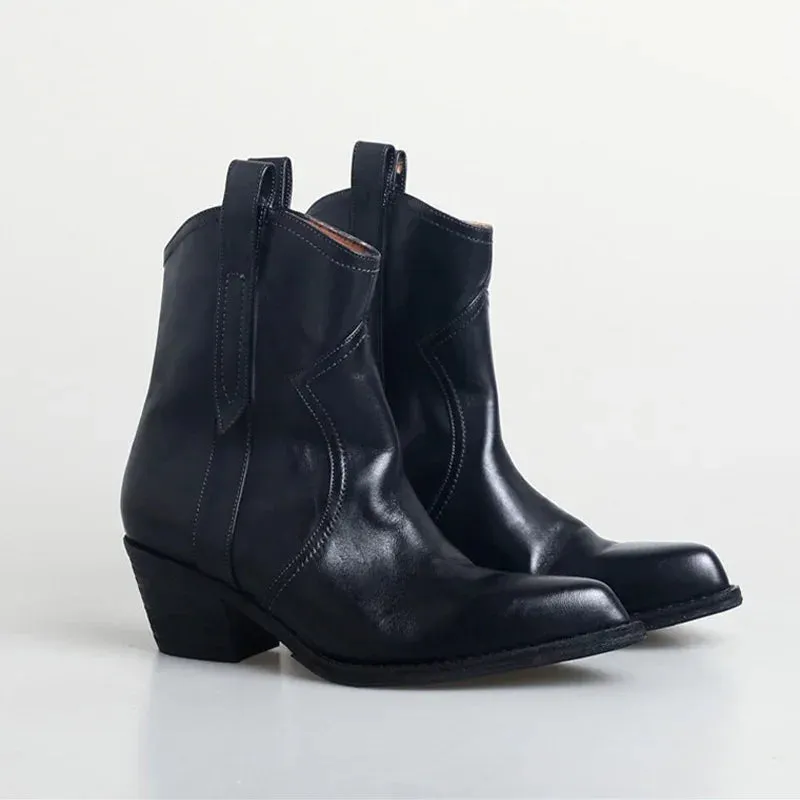 Amar Leather brown Chelsea Ankle Boots