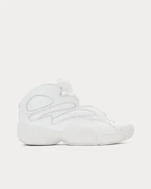 AW Hoop Leather White High Top Sneakers