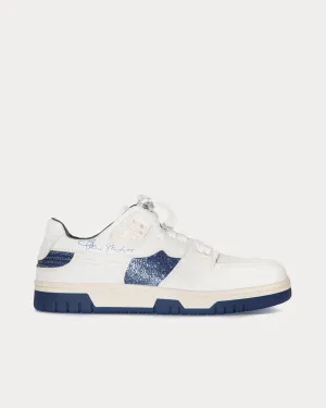Basketball Leather White / Blue Low Top Sneakers