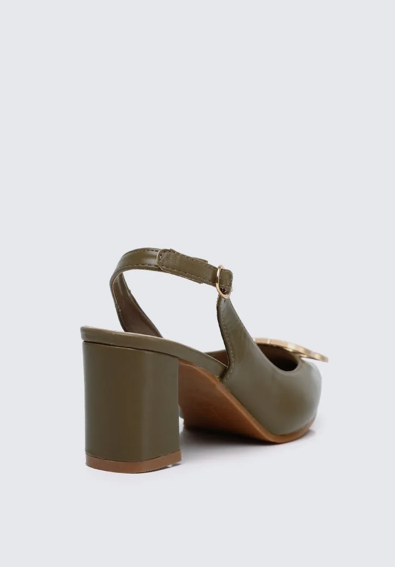 Betsy Comfy Heels  In Taupe