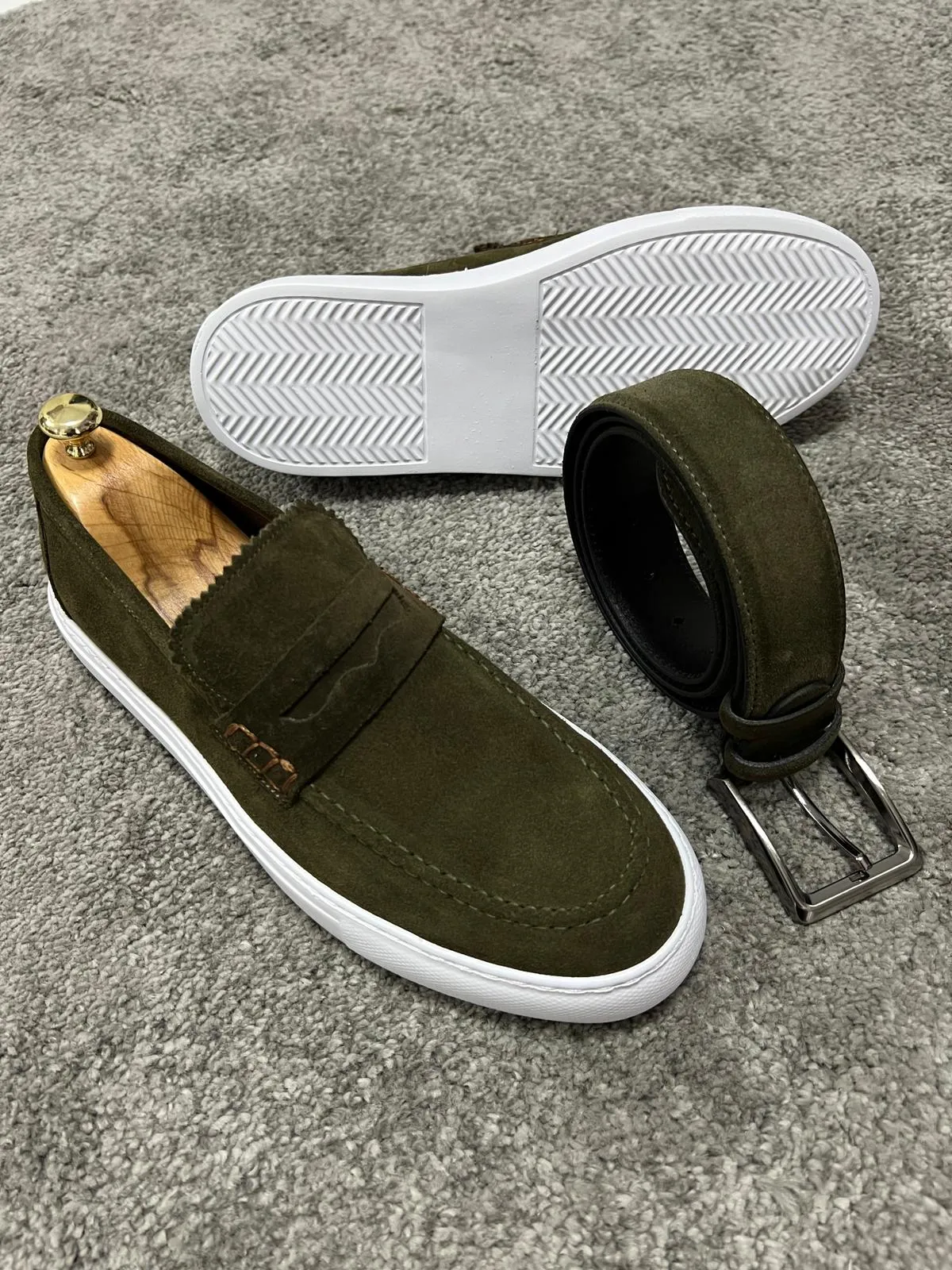 Brent Khaki Men's Loafer