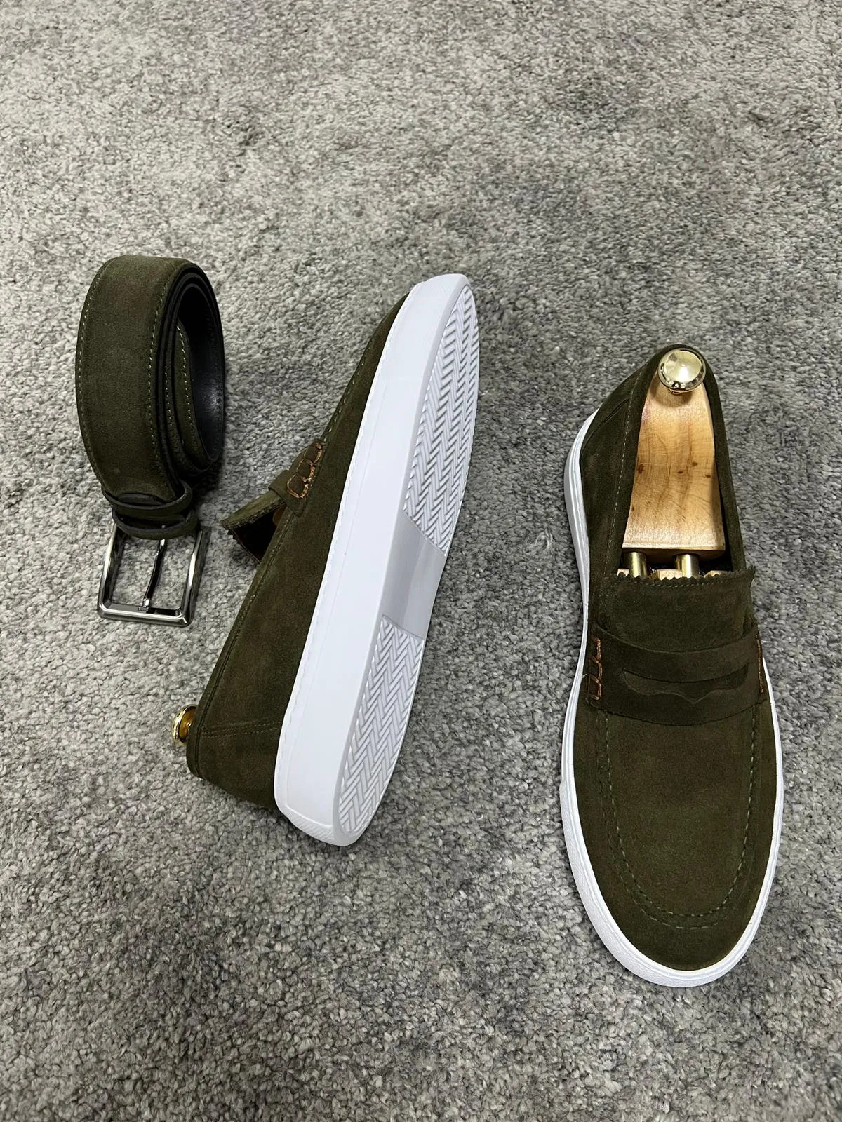 Brent Khaki Men's Loafer