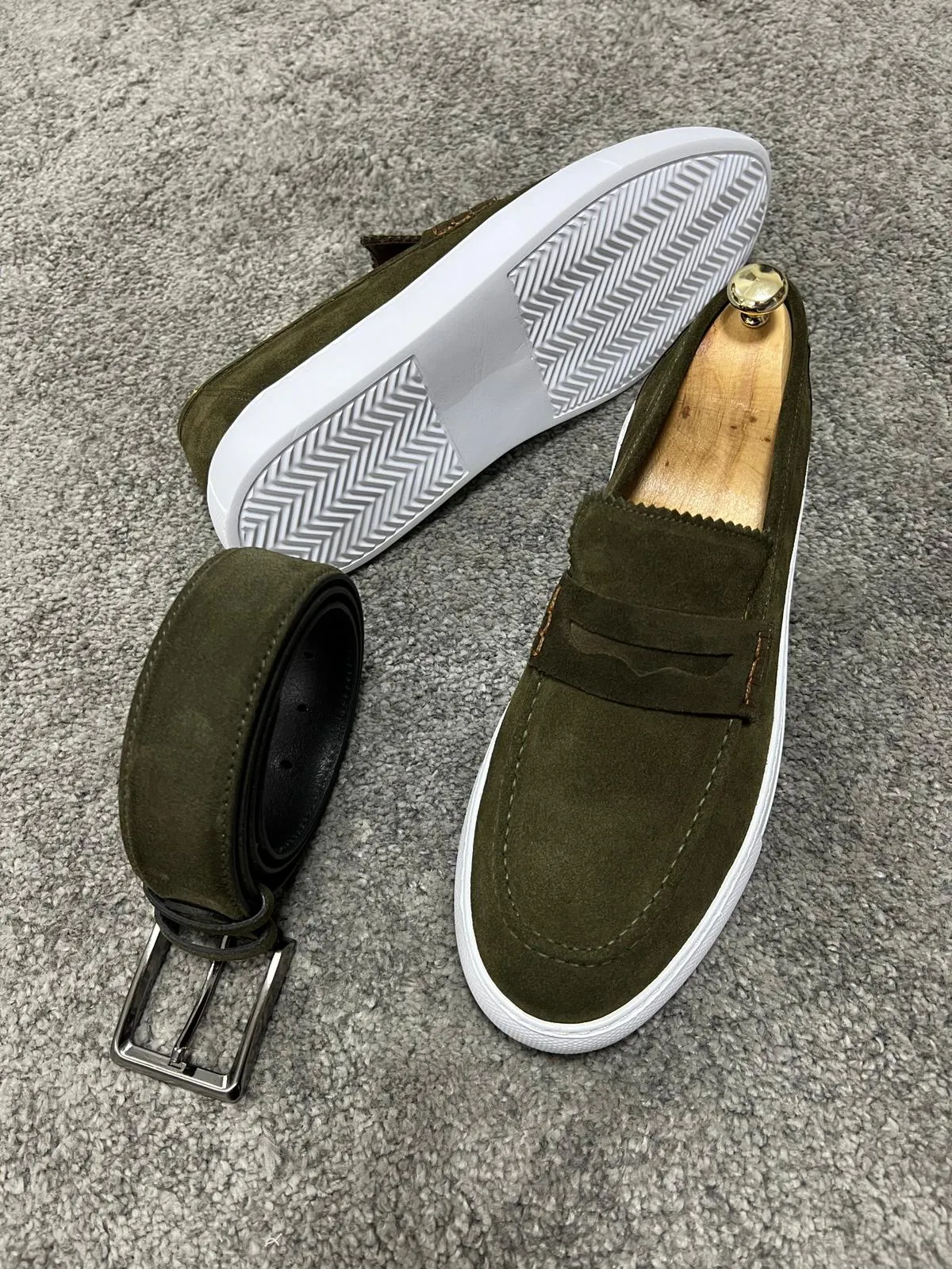 Brent Khaki Men's Loafer