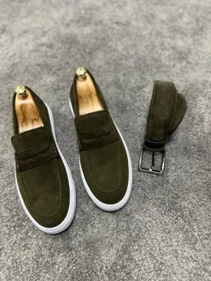 Brent Khaki Men's Loafer
