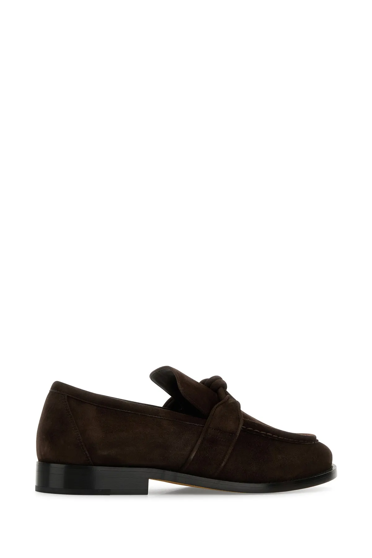 Brown suede Astaire loafers