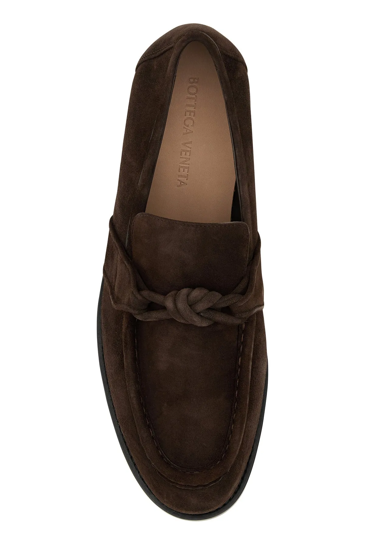 Brown suede Astaire loafers