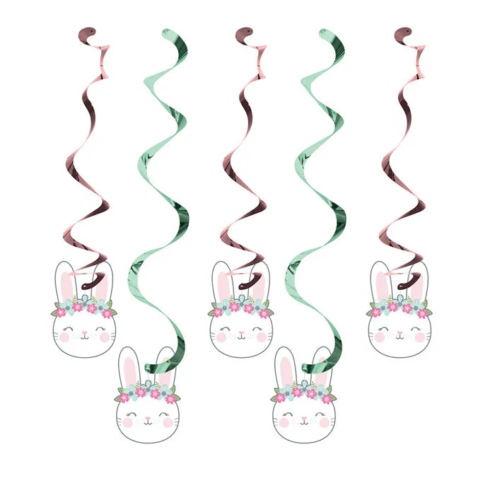 Bulk Pack of 10 Birthday Bunny Dizzy Danglers