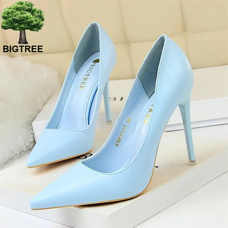Candy Colors Pointed Toe Slip On Pumps