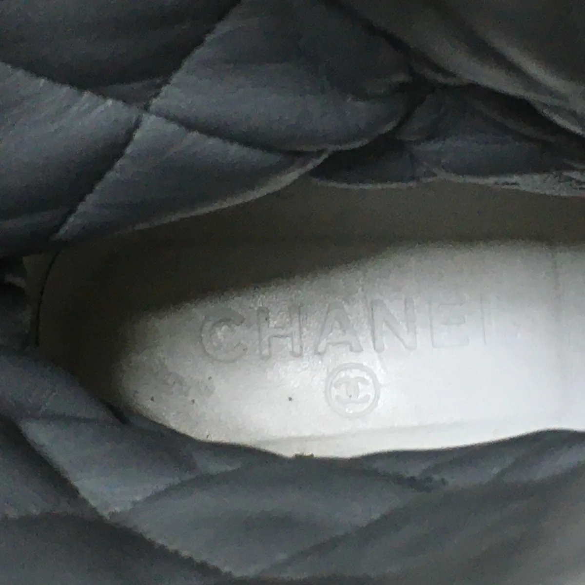 Chanel Grey Boots, 37.5