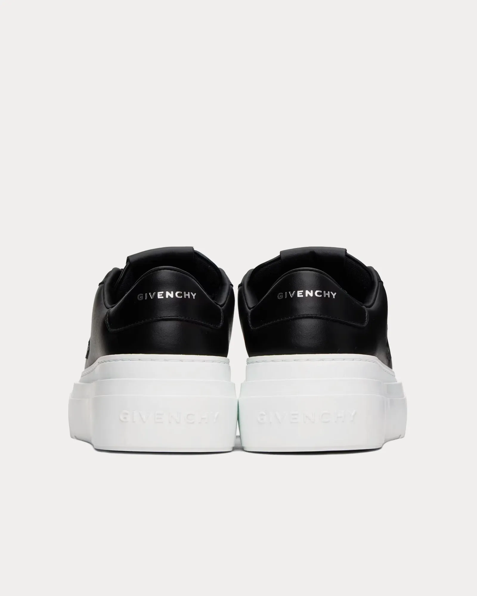 City Platform Leather Black / White Low Top Sneakers