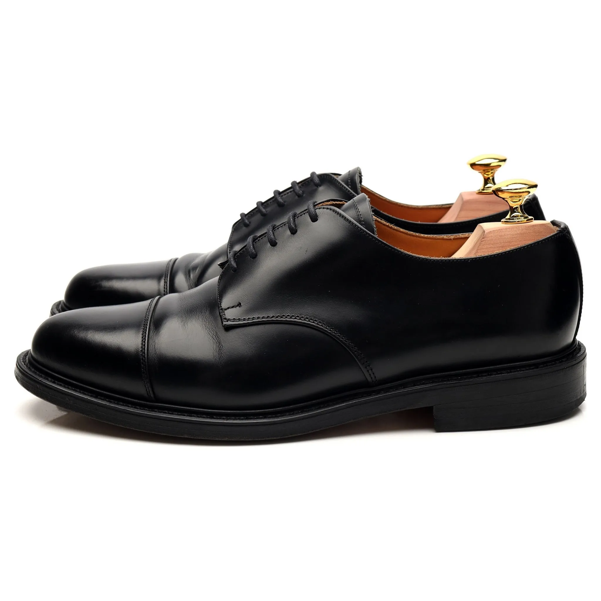 'Compton' Black Leather Derby UK 7.5