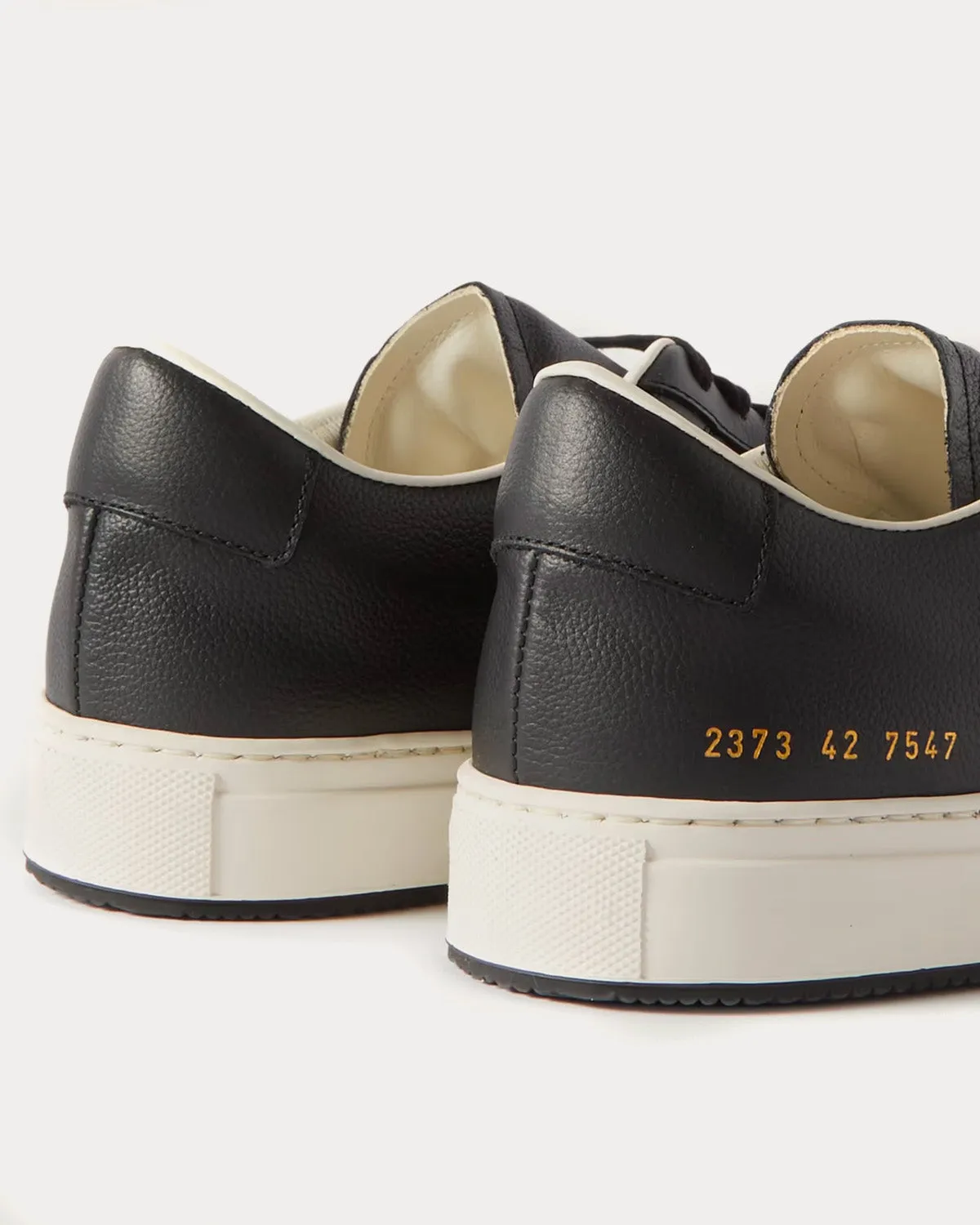 Decades Leather Black / White Low Top Sneakers