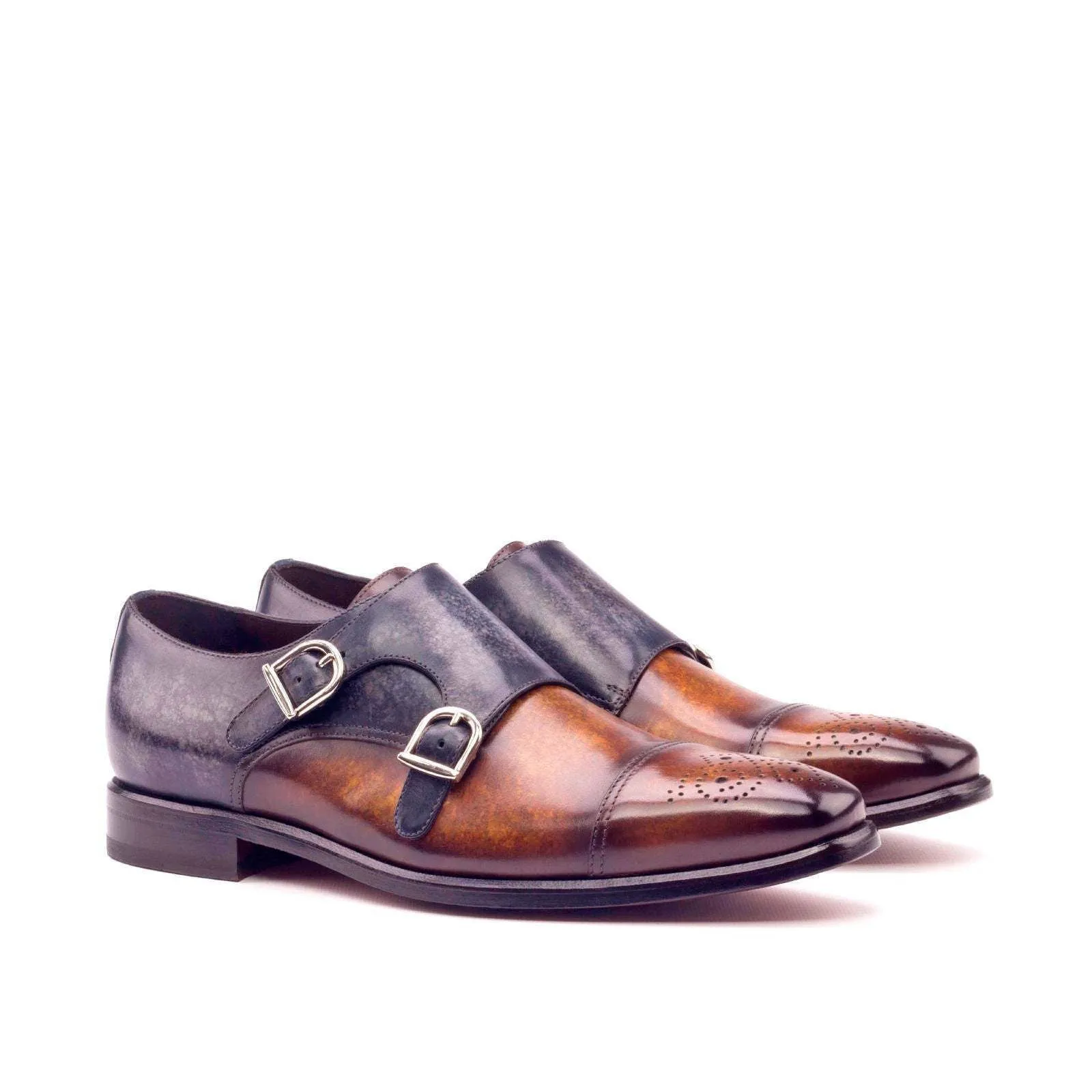 Double Monk-Patina, Brown, Grey, Blue-Wholesale