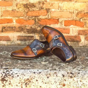 Double Monk-Patina, Brown, Grey, Blue-Wholesale
