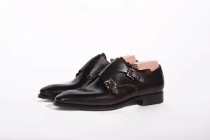 Enzo Bonafe Art. 3865 Double Monk Straps In Horween Color 8 Shell Cordovan