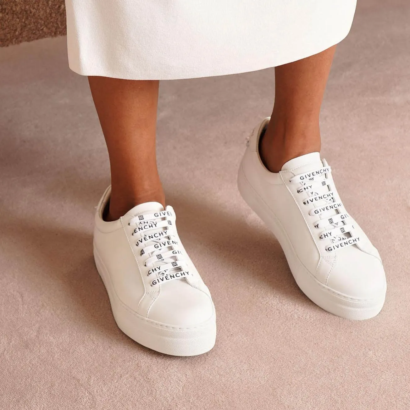 Givenchy logo laces platform sneakers