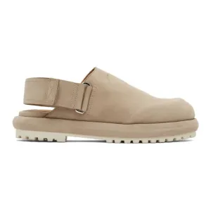 Jacquemus Taupe Nubuck Les Mules Shoes