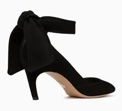 La Belle High-Heeled Shoe in Black Suede