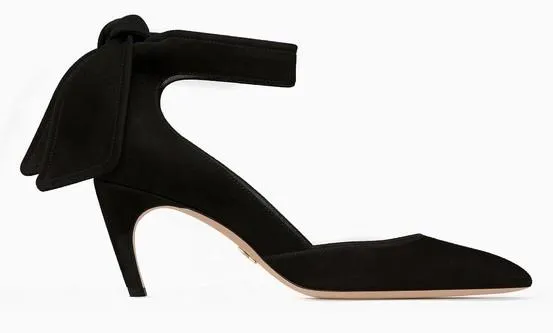 La Belle High-Heeled Shoe in Black Suede