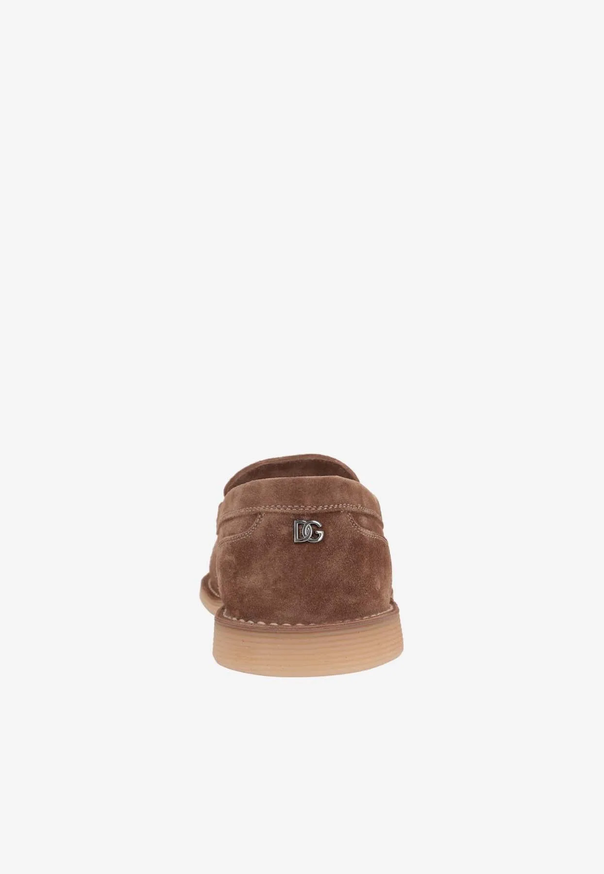 Logo Suede Loafers