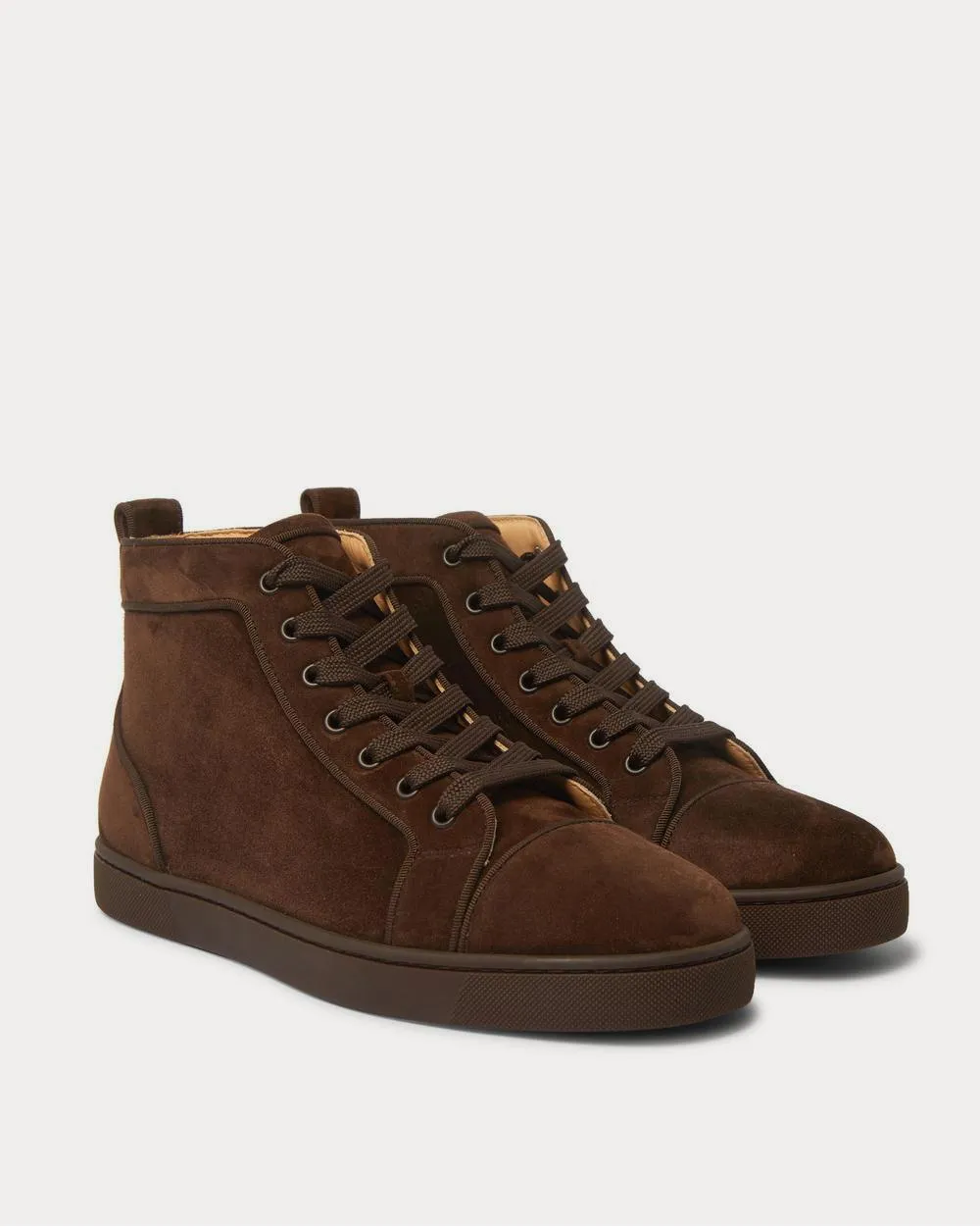 Louis Suede High-Top  Brown high top sneakers