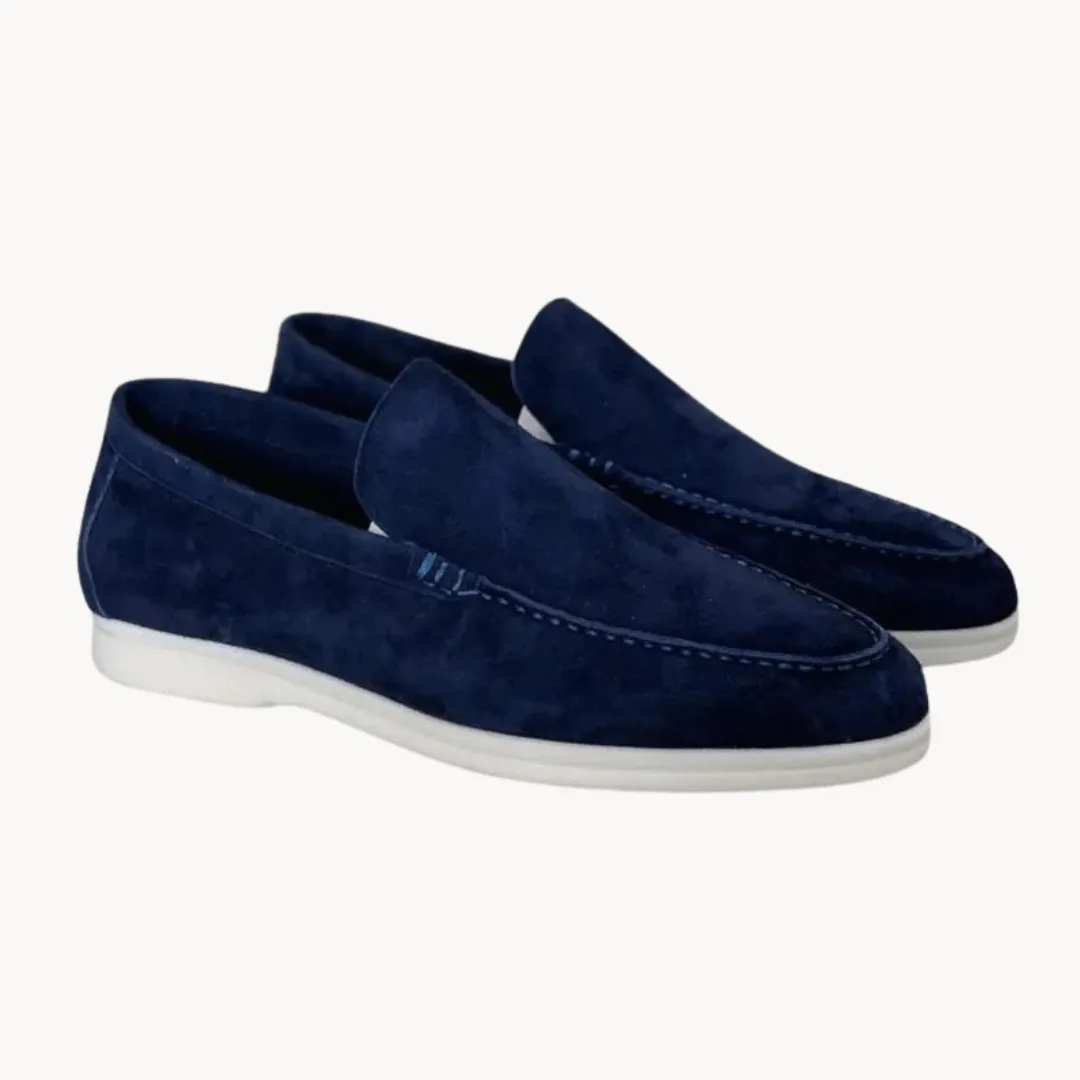 Men's Suede Loafers with Leather Insole