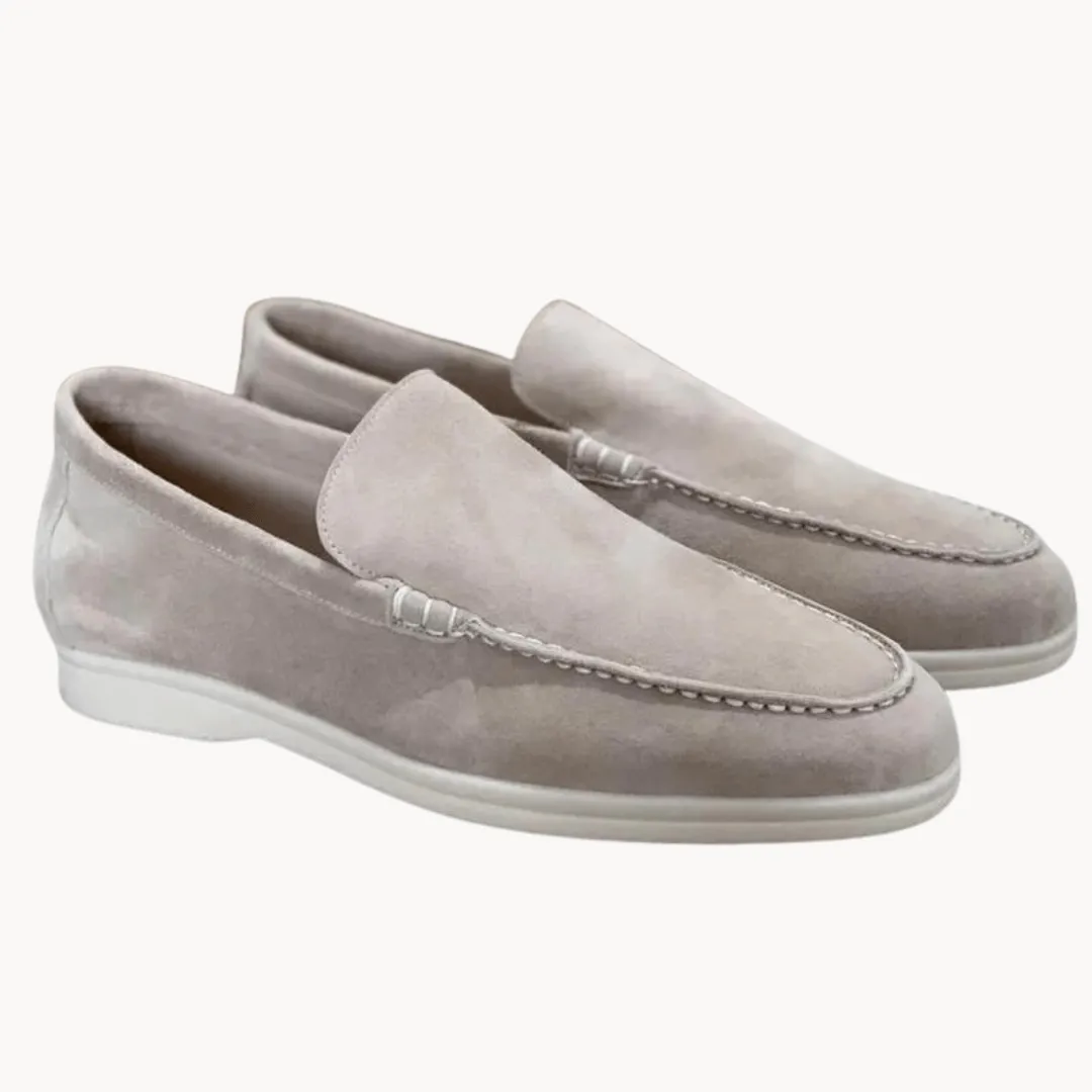 Men's Suede Loafers with Leather Insole