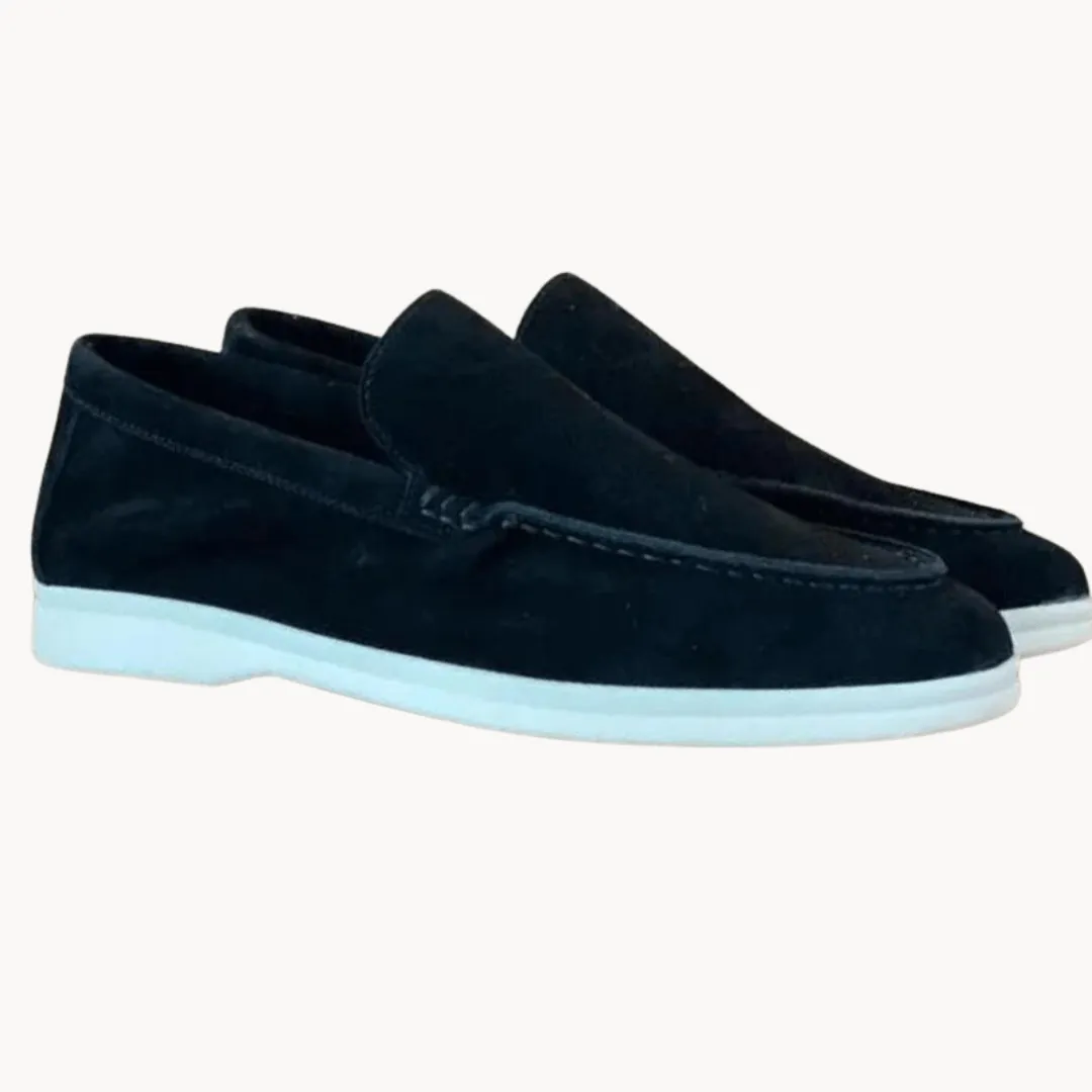 Men's Suede Loafers with Leather Insole