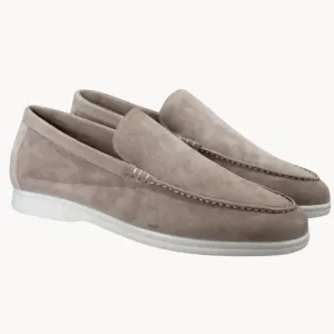 Men's Suede Loafers with Leather Insole