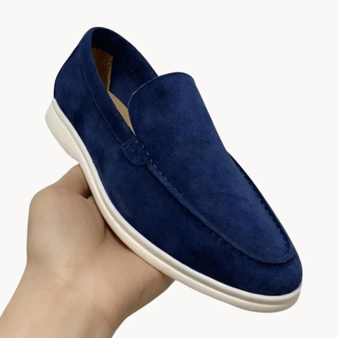 Men's Suede Loafers with Leather Insole