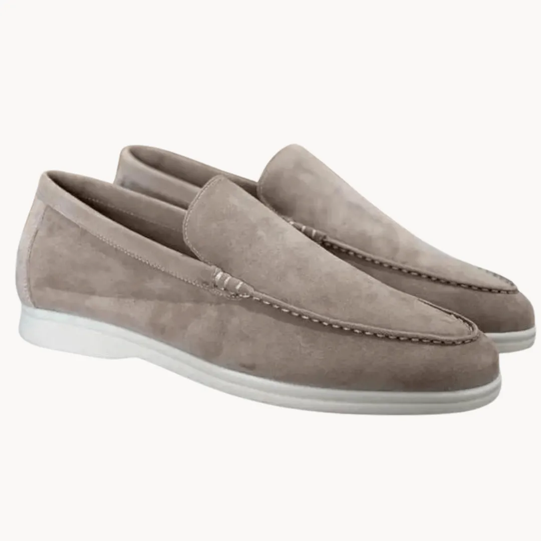 Men's Suede Loafers with Leather Insole