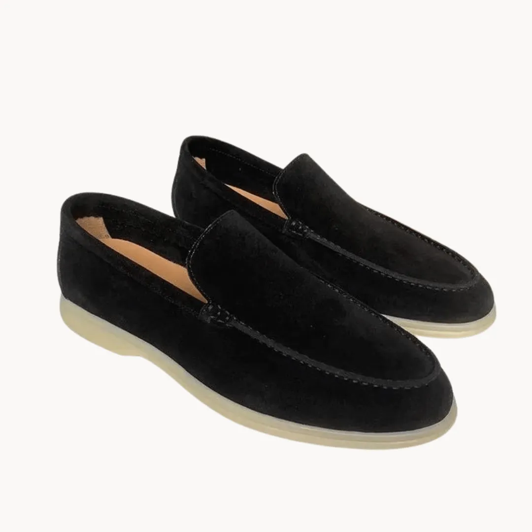 Men's Suede Loafers with Leather Insole