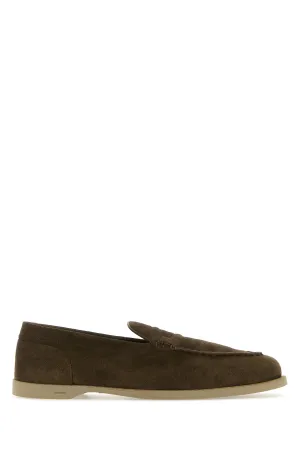 Mud suede Pace loafers