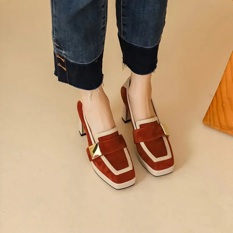 Osprey Vintage Suede Leather Pumps