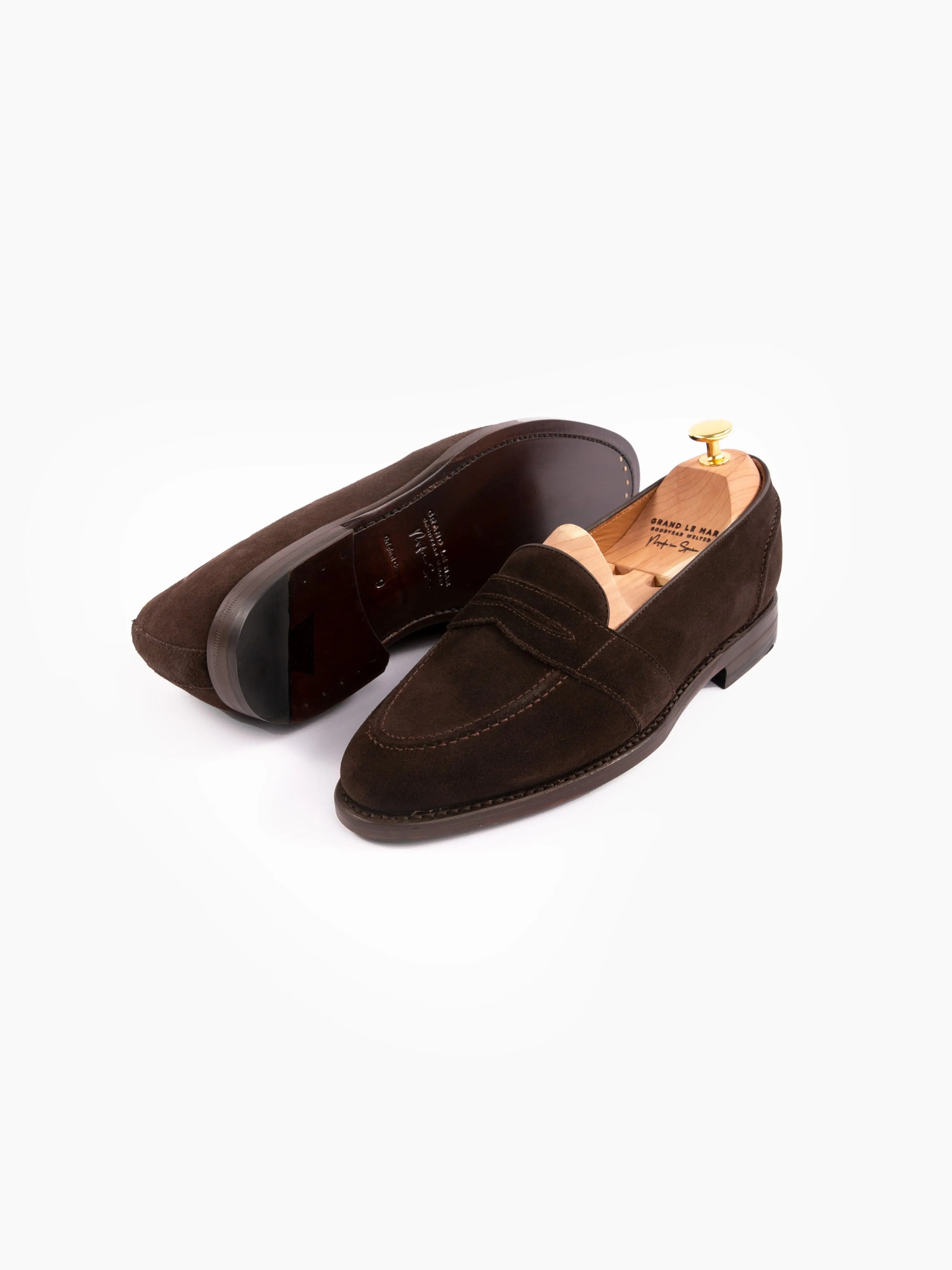 Penny Loafers Dark Brown Suede
