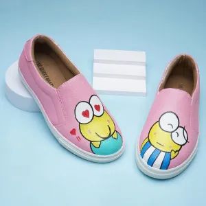 Pink Froggie Slipons