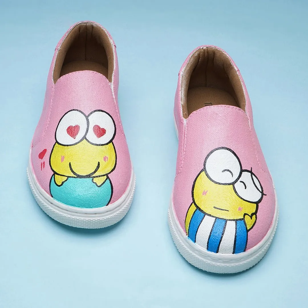 Pink Froggie Slipons