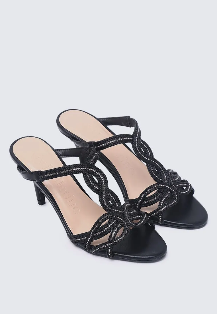 Rihanna Comfy Heels In Black