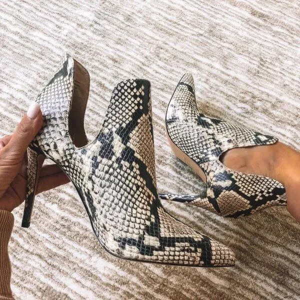 Sexy Leather Cutout Point Toe Stiletto High Heel Pumps