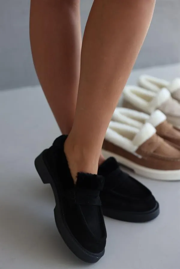 Suede Plush Loafers