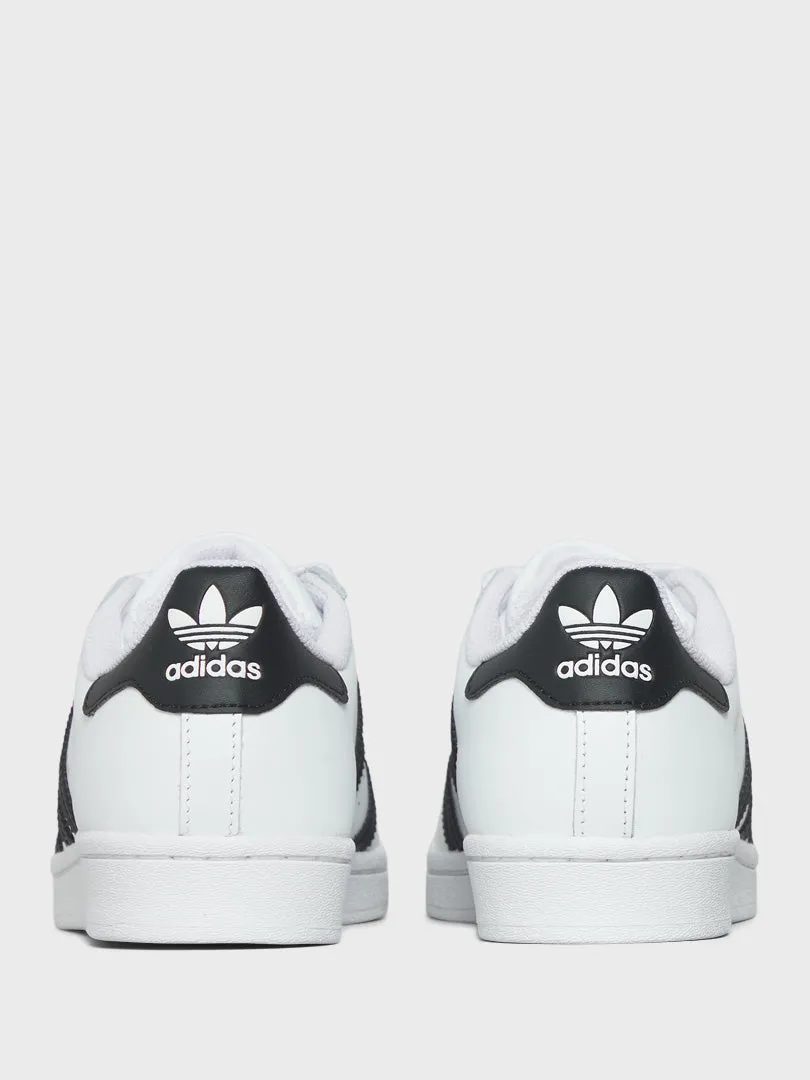 Superstar Sneakers in White and Black