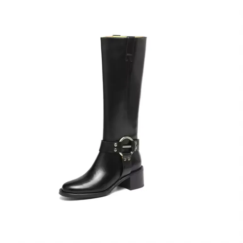 USS Shoes Olei Women's Knee-High Round Toe Western Boots