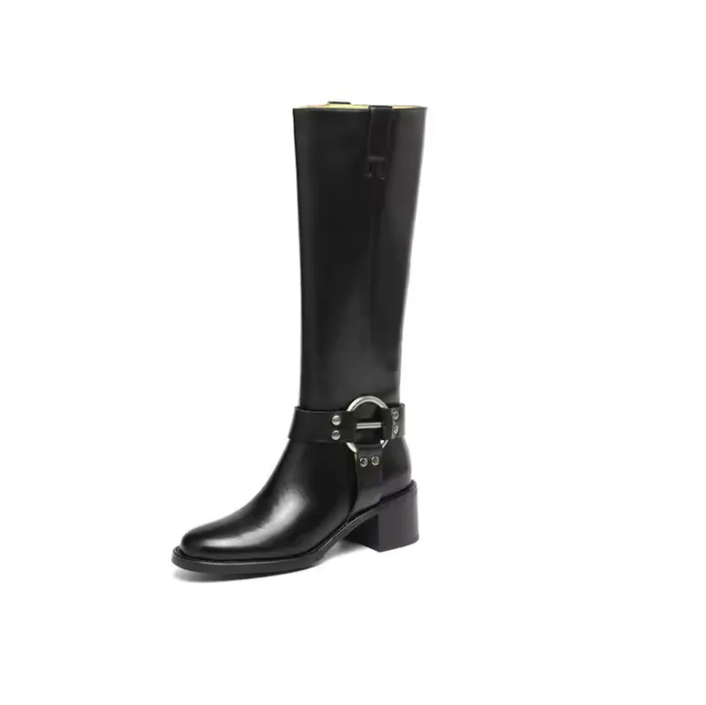 USS Shoes Olei Women's Knee-High Round Toe Western Boots