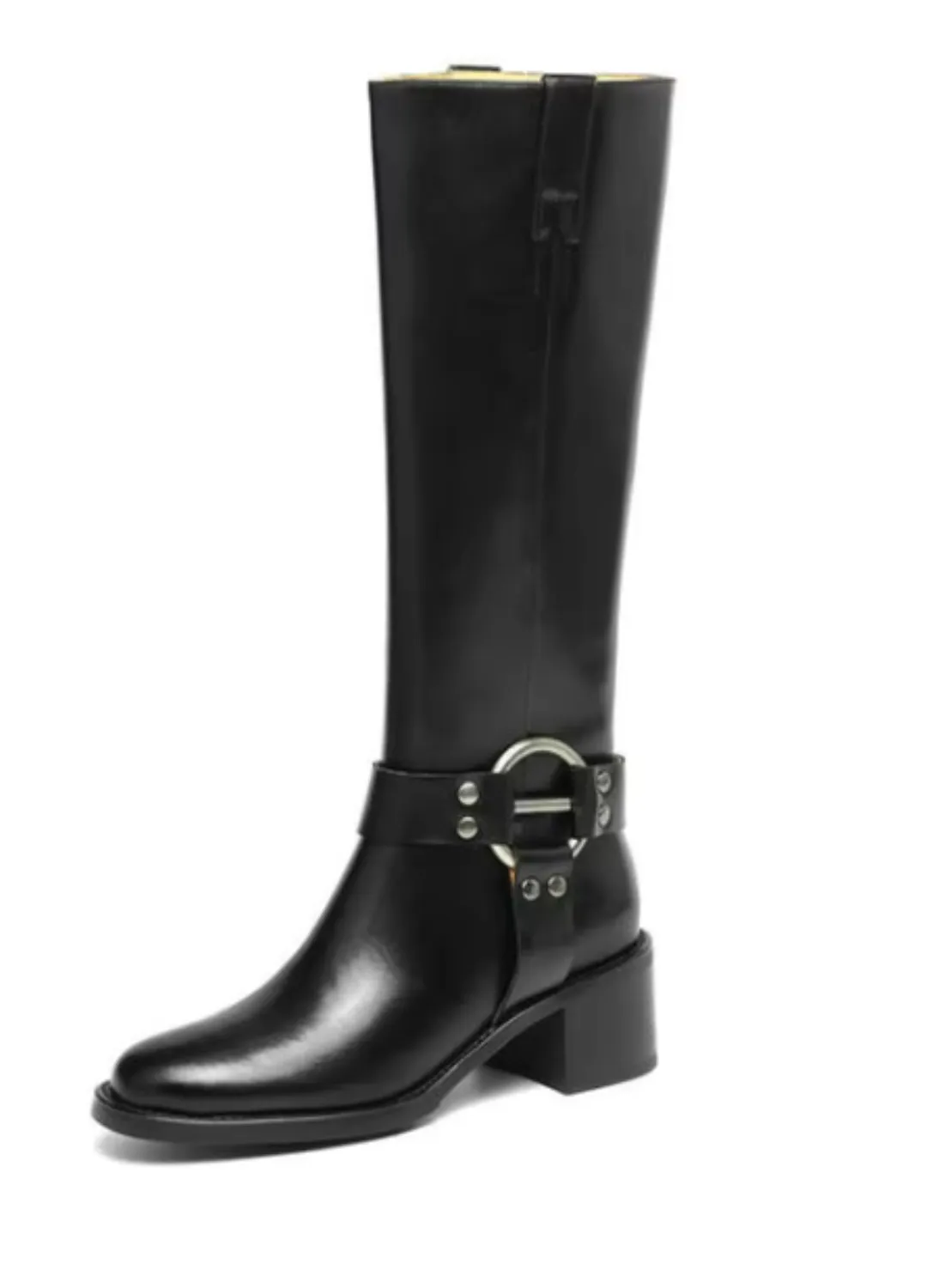 USS Shoes Olei Women's Knee-High Round Toe Western Boots