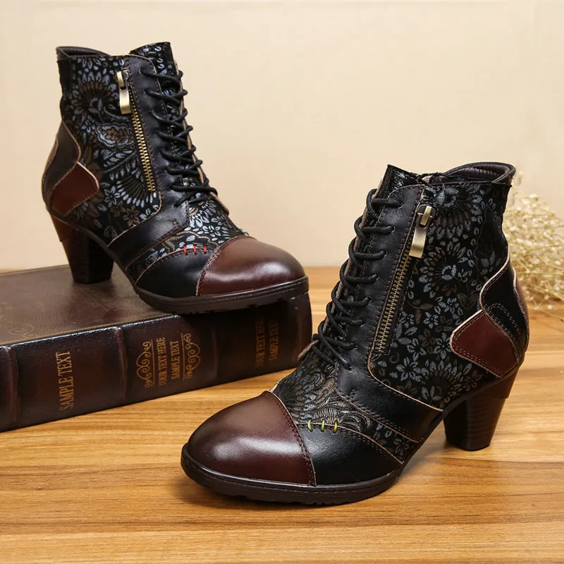 Women's Bohemian Vintage Leather Boots
