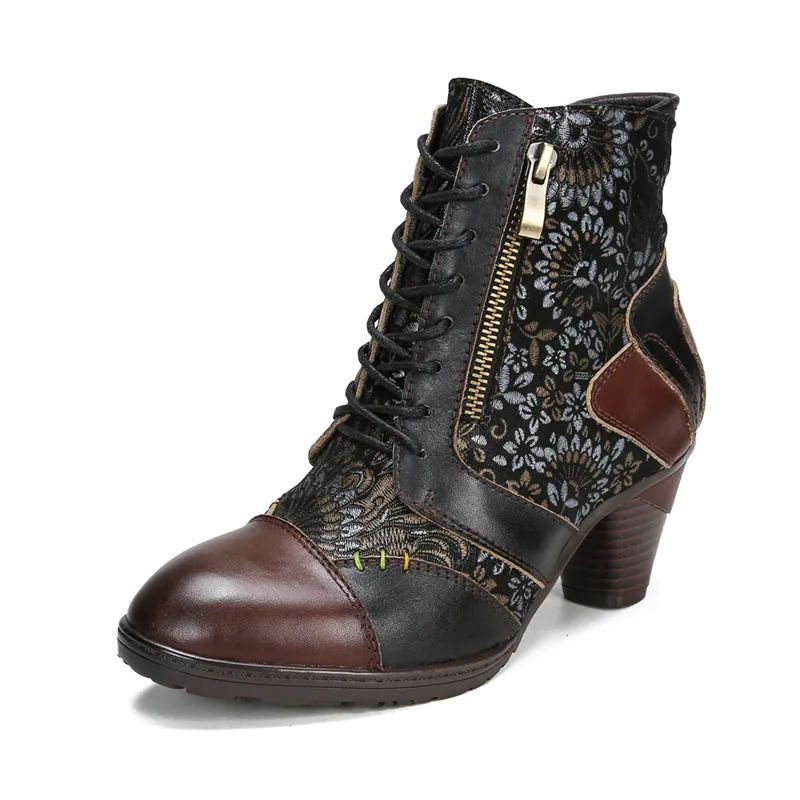 Women's Bohemian Vintage Leather Boots