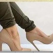 Work Point Toe Leather Sexy Low Pumps